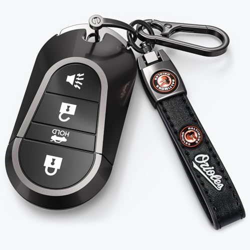 Image of Car Keychain Keyring for Baltimore Orioles Baseball Fans,Orioles Accessories Women /Men's Keychains for Vehicles,Leather Key Ring Lanyard for Car Key Fob Holder,Key Fob Keyring Replacement
