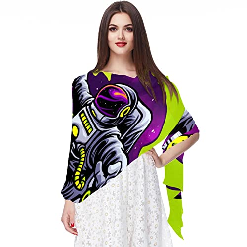 Écharpe en mousseline de soie pour femme au design raffiné de mandalas et éléphants