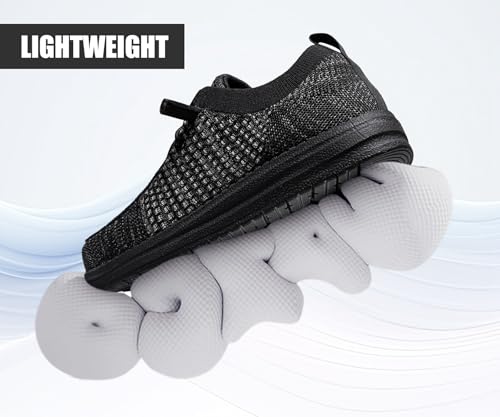 Image of LARNMERN Slip On Steel Toe Shoes Men Loafers Work Safety Tennis Sneakers | Lightweight, Comfortable, Walking, Wide, Hands Free, Lounging, House, Mechanic, Construction, Casual, Dress, Office, 0utdoor