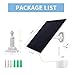 Solar Panel Charger Compatible with Eufycam 2C/2C Pro/E40/E20/2/2 Pro/E, 5V 5W Continuously Charging, 9.8ft Cable, Weatherproof (1Pack)