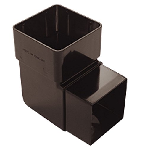 Black Square Guttering and Downpipe - Gutter and Pipe Fittings - Pipe Bend 90 Degree