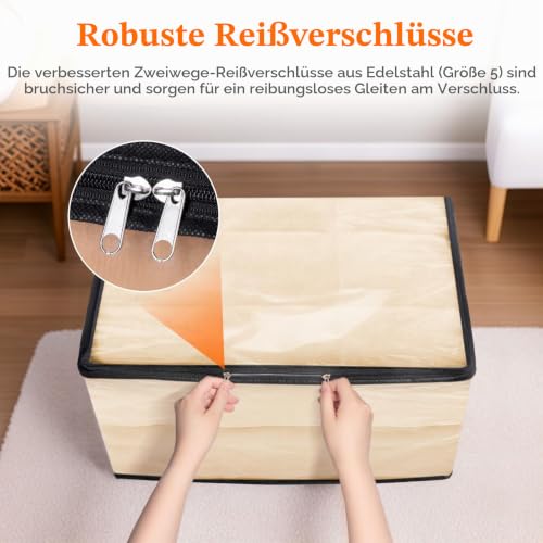 Lifewit 6er Pack Transparente Plastik Aufbewahrungstasche, 90L – Ansicht 6