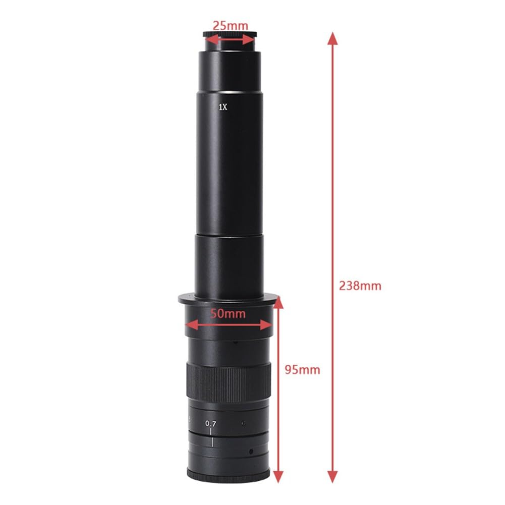 Objectif zoom haute résolution C-Mount 0.7-4.5X pour microscope