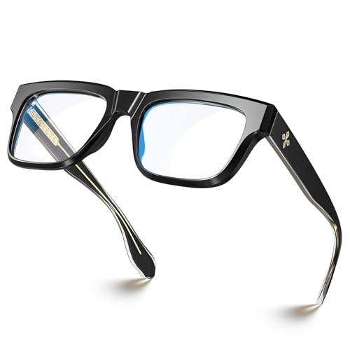 VISOONE TR90 Square Blue Light Blocking Glasses Fashion Computer Eyewear for Women and Men RANDI