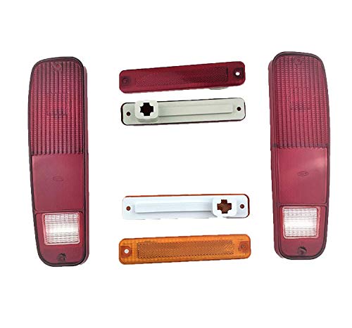 A-Team Performance - 6-Piece Tail Light Housings And Side Fender Kit - Compatible With 1973-79 Ford F150 F250 Truck 1978-79 Bronco #TOP1