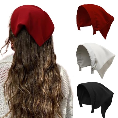 HAIMEIKANG 3 Pcs Boho Bandana Headbands for Women Hair Scarf Headbands