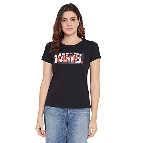 Image of Marvel Women Round Neck Short Sleeves T-Shirt
