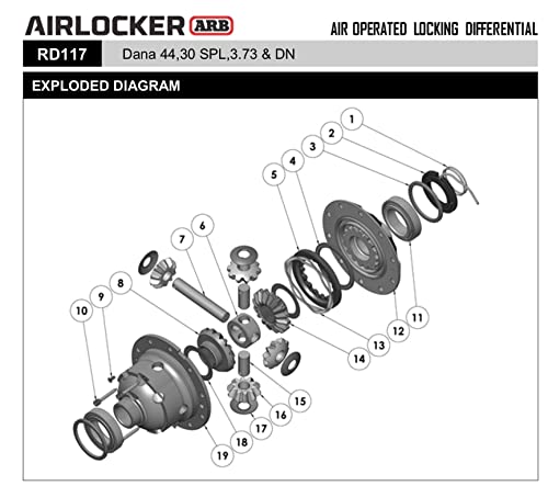 Arb Rd117 Air Locking Differential #TOP2