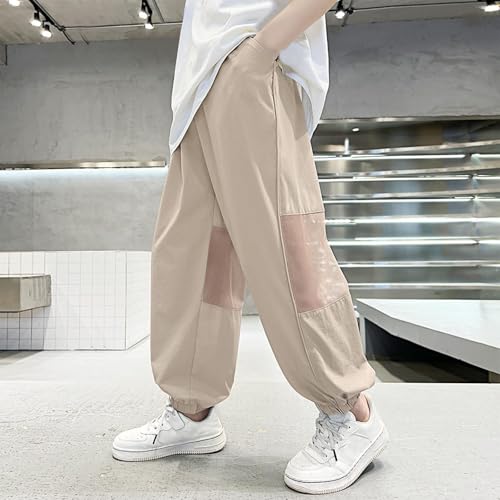 Sweatpants for Boys Casual Elastic Waist Hiking Trousers with Pockets Loose Fashion Comfy Lounge Athletic Sweat Pants2