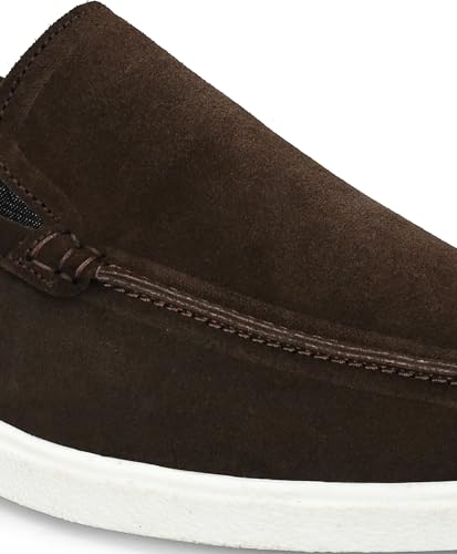 Image of Men Classic Suede Leather Loafers - Cushioned Comfort, Durable Sole & Everyday Luxury
