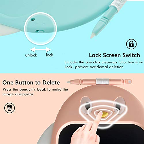 Jzaq Lcd Writing Tablet 8.5 Inch Colorful Screen Doodle Board For Ages 3+ Kids Toys, Electronic Drawing Board Kids Doodle Pad Educational And Learning Toys Girls Boys Gifts (Pink) #TOP2