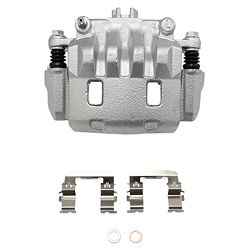 Image of TRQ Front Left Brake Caliper w /Bracket Drivers Side