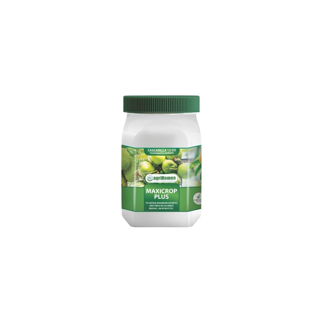 AGRI HOMEO Maxicrop Plus Homeopathic Solution for Enhanced Growth and Yield in Large Fruit Trees, Suitable for Coconut, Mango, Jackfruit, Nutmeg, and Other Large Trees (100 Gram)-image-27
