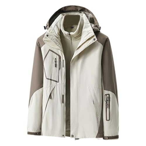 Veste imperméable homme chaude en polaire pour le ski d'hiver