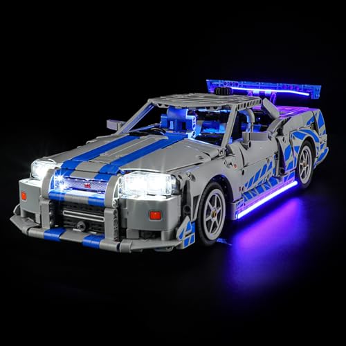 Image of LED Light for Lego 42210 2 Fast 2 Furious Nissan Skyline GT-R (R34) Set, Light Kit Compatible with Lego 42210 Building Blocks Model, Not Included The Model Set