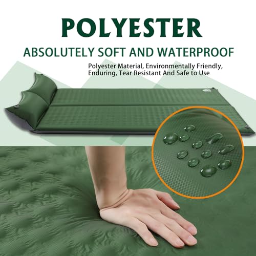 Double-Self-inflating-Sleeping-Pad-for-Camping-Lightweight-Sleeping-Camping-Pad-for-2-Person-Inflatable-Double-Sleeping-Pad-Two-Person-Foam-Camping-Mat-with-Pillow