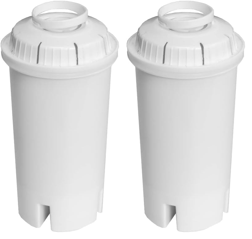 Cecotec Filtro para Jarra Purificadora Nature H2O Active. 4 Capas: Microfibra, Carbón Activo, Resina de intercambio iónico y Microfibra, Duración 3 meses, Incluye 1 filtro (Paquete de 2)