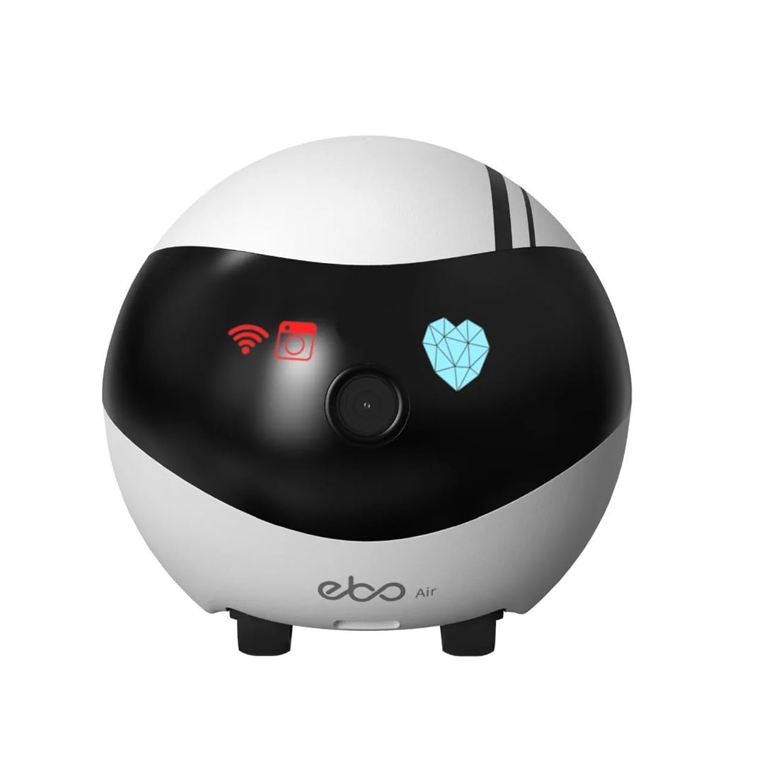 Enabot EBO AIR: AI Companionship and Home Moving Surveillance Robot; Smart Pet Camera(AI Function)