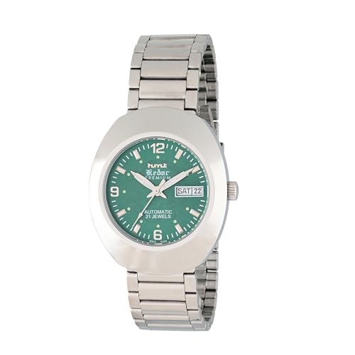 Image of hmt Kedar Premium Green Dial 21 Jewels Analogue Day and Date Automatic Watch for Men