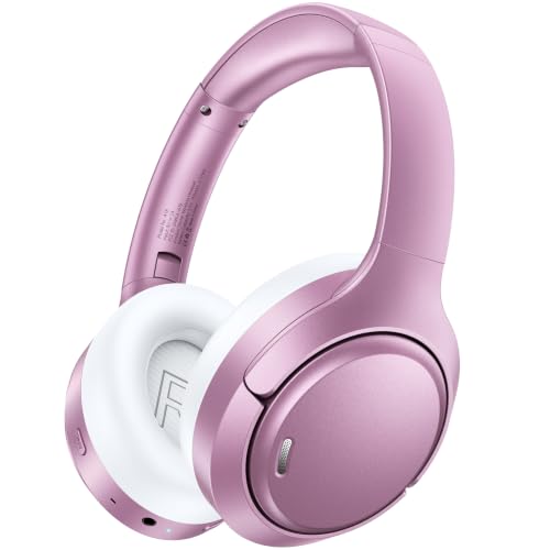 Hybrid Active Noise Cancelling Bluetooth 6.0 Headphones 120H Long Playtime, 6 ENC Mic, Over Ear Headphones Wireless, Hi-Res Audio, Memory Foam Earcup, Transparency Mode ANC Headphone for Travel Office - image 1