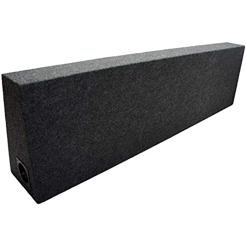 American Sound Connection Dual 12\" Subwoofer Regular Standard Cab Truck Sub Box Enclosure 5/8\" MDF - Gray