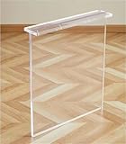 VHBVDFC 1 Pcs Desk Leg, 28 in AcrylicModern Office Desk Leg, Acrylic Table Leg, DlY Transparent Table Leg, Suitable for Office Desks and Dining Table, 1 Pcs(19.7IN)