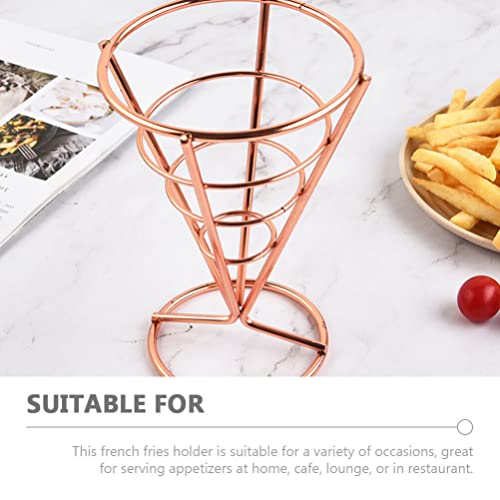IMIKEYA 2 Pçs Suporte Para Batatas Fritas Mini Suporte Para Batatas Fritas Cone Reutilizável Copo De