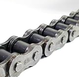 OZDOWSKI Rollenkette 16B-1 (1 Zoll / 25,4 mm) Gehärtete Bauteile, Einreihig DIN 8187, Antriebskette Industriekette – 1 Meter inkl. Kettenschloss/Verbindungsglied