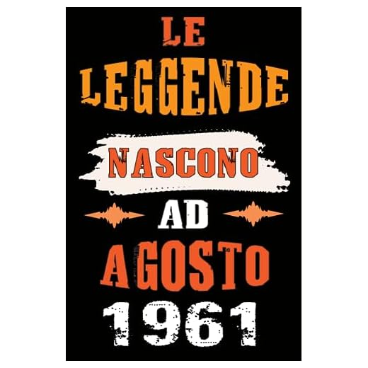 Le leggende Nascono Ad Agosto 1961: Idea Regalo di compleanno 62 anni originale per donne e uomini / Quaderno a righe"