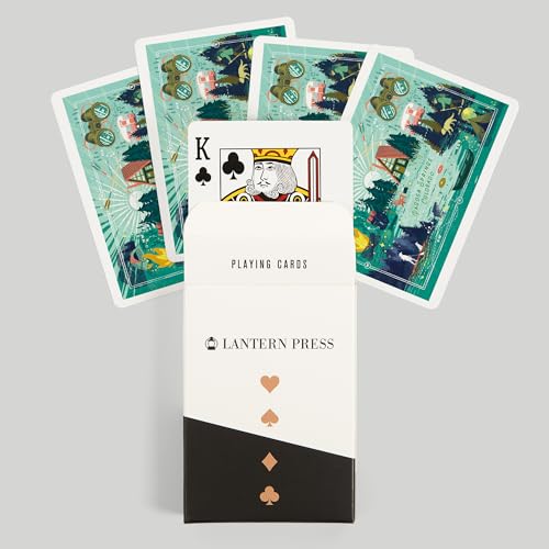 Mazo de cartas Poker Lake Life Collage 52 naipes miniatura 6