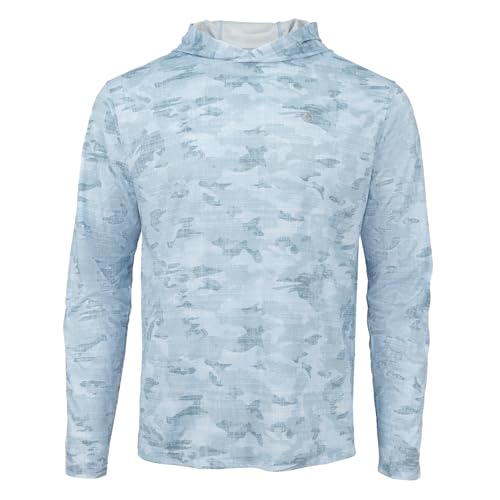 The American Outdoorsman Mens Long Sleeve Hoodie, UPF 50 Sun Protection Pullover Shirt
