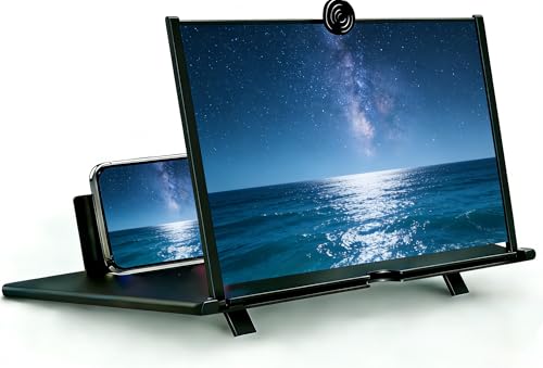 Loupe d'écran 3D HD contre la fatigue oculaire sur support smartphone pliable - 2
