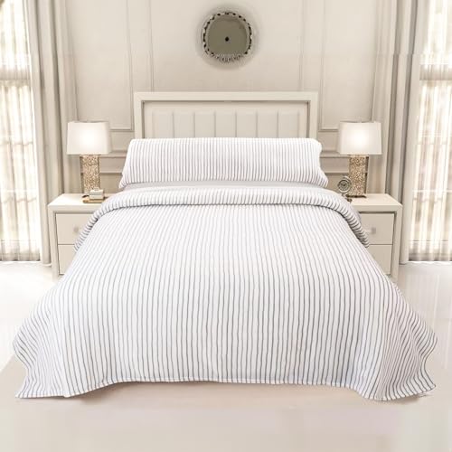 Juego de Sábanas Pirineo Termica 3 Piezas para Cama de 135 - Sábanas Polar para Invierno Cama Matrimonio | Bajera Ajustable 135x190/200+30cm, Encimera de 210x270cm y una Funda Almohada 45x150cm