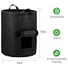 OPPOLIFE 4-Pack 10 Gallon Potato Grow Bags with Flap Window, Heavy Duty Aeration Fabric Pots with Handles for Garden and Planting(Black) #1