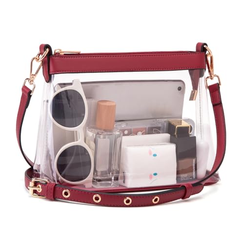 Image of Wuflyover Clear Bag for Stadium Events, Clear Purse for Women