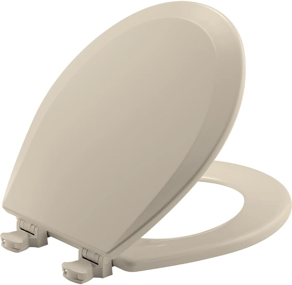 Bemis 500EC 146 Toilet Seat, 1 Pack Round, Almond Almond Round