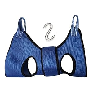 Pet Grooming Hammock Helper, Cat Dog Repairing Nails in Beauty Hammock Restraint Bag(Blue,X-Small)