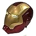 PRETAY Halloween Casco Armatura indossabi Iron Man Helmet Avengers 1/1 Giocattolo Mascherina Modello ABS Maschere a Pieno facciale caschi per Adulti (Color : Red, Size : L(55CM))