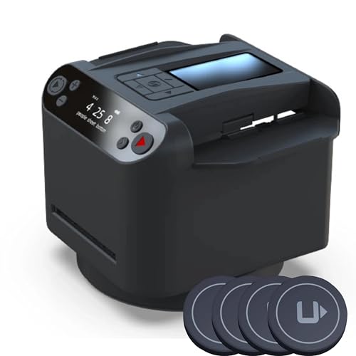 CUIYKAI 5th Gen Automatic Card Shuffler and Dealer Machine with 360°Rotating Function - Fast, Accurate and Stable Card Dealing Tool for UNO, Texas Hold'em, and Home Card Games(Black)