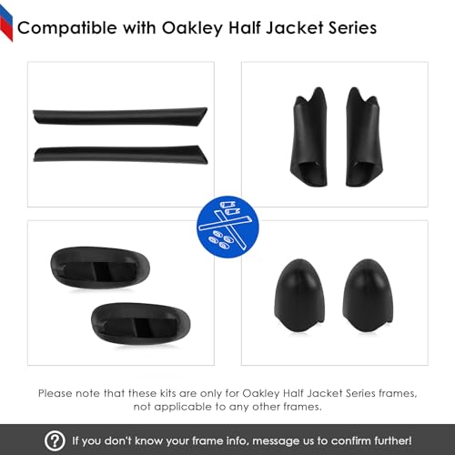 Image of BLAZERBUCK Replacement Sock Kits Earsocks & Nosepieces for Oakley Half Jacket XLJ Sunglass
