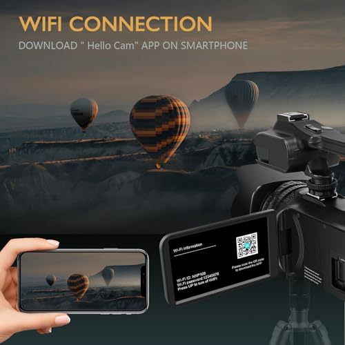 Jioweather V095 6K Video Camera Camcorder Uhd 64Mp Ir Night Vision Vlogging Camera thumb #4