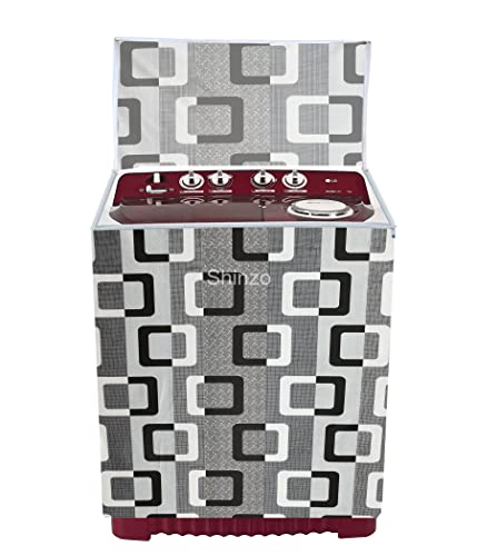 Image of Woah Semi Automatic Washing Machine Cover Suitable for 5 Kg to 8 Kg Grey Box Top Load Washing Machine Cover | Dustproof Durable Cover
