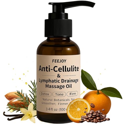 Body Oil & Massage Oil, Body Firming Oil for Cellulite, Lymphatic Drainage, Skin Tightening &