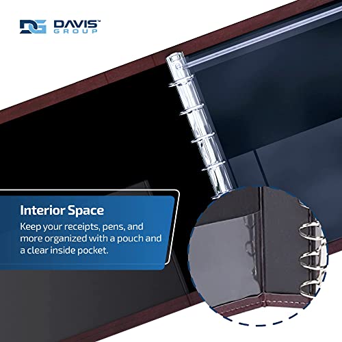 Premium 3-Up Business Checkbook Binder, Big And Small Business Supplies For Check Paper, Burgundy #TOP3