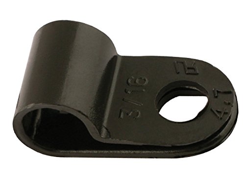 Connect LAS30350 30350 nylon P-klämma, svart, 4,8 mm, set med 100