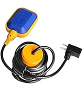 OELFFOW (With Counterweight) Sump Pump Universal Tethered Float Switch AC 15A 110~250V Piggyback ...