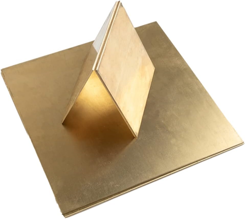 Brass Sheet Brass Metal Plates Sheets for Crafts DIY Decoration Hobbies Thickness 6mm,6mmx100mmx150mm