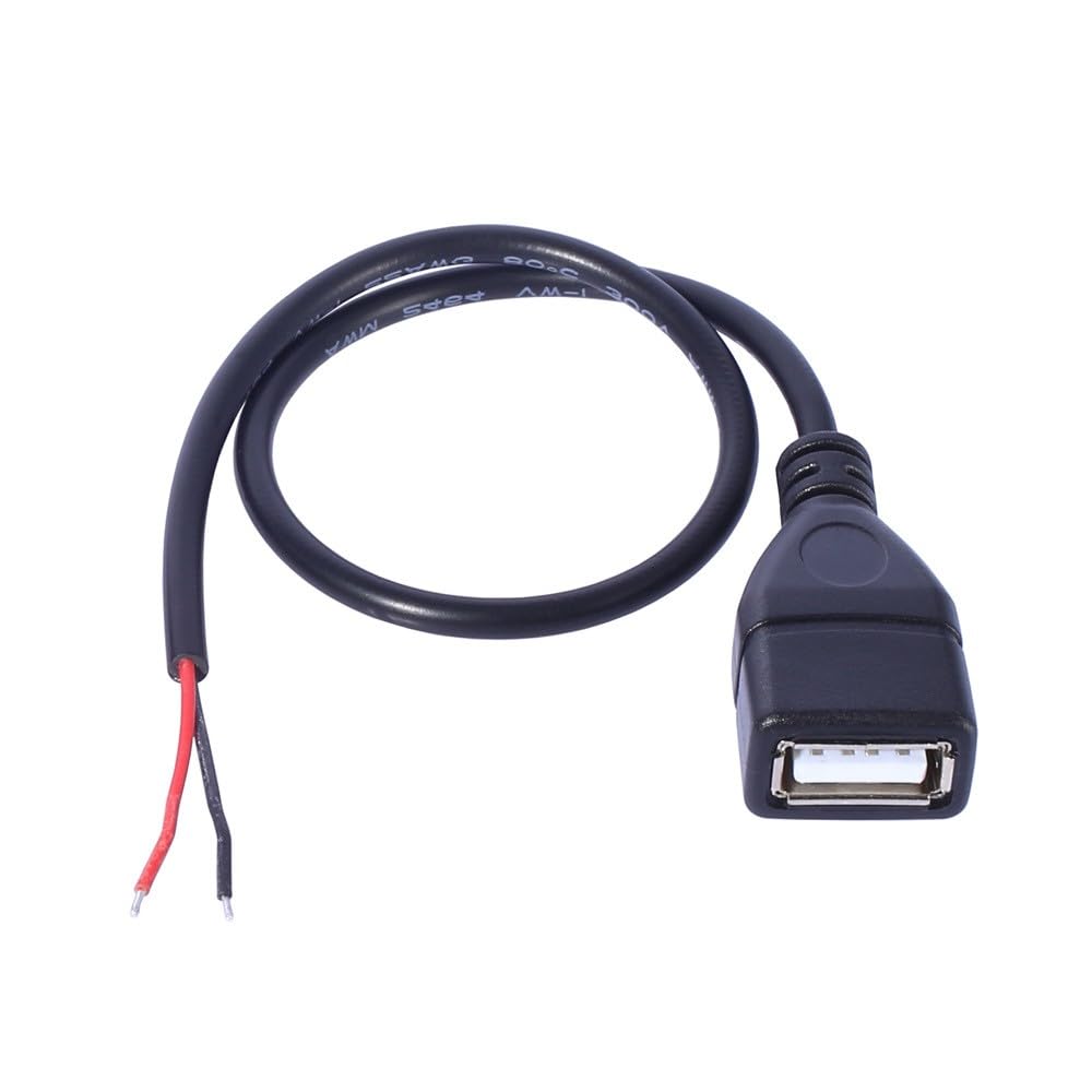APGLSXY USB Pigtail 2Pin Cable USB Male to 2Pin Wire Pigtail Cable Power Extension Connector for LED Light Routers Power Supply