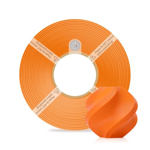Image of Bamboo Lab PETG HF Refill Filament 1.75mm High-Speed, Easy to Print, Smooth Texture, Eco Friendly with RFID for Bambu Lab X1, P1,A1 Series 1KG (2.2lbs) Exclude Spool + /- 0.03mm (Orange 33300)