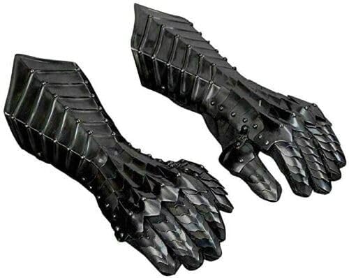 18GA Steel Medieval Knight Late Gothic Finger Gauntlets Armor Gloves SCA gift item